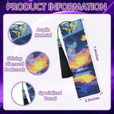 Sitsink Landscape Diamond Art Bookmarks - 8 Pcs Polar Lights Aurora Diamond Painting Kits Bookmarks Set Scenery Design Sitsink