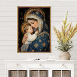 MEIYUDA Virgin Mary Diamond Painting Kits for Adults, 5D Jesus Diamond Art Kits for Beginners, DIY Gem Art Crystal Painting for Home Wall Decor and Present 12x16inch MEIYUDA