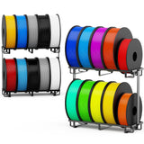 Sunnacate 2 Pack Desktop Filament Storage Rack, Metal Rolling Spool Holder Organizer, Heavy Duty 3D Printing Filament Spools Holder Shelf for PLA/ABS/TPU Filaments, Tabletop Organizer for Home Office Sunnacate