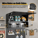 MetalMax Metal Wall Storage Cabinet with Adjustable Shelf Wall Mount Garage Cabinet Flip Up Cabinet Steel Metal Cabinet Trailer Cabinets Work Shop Wall Cabinet Lockable Tool Cabinet Assembly Required MetalMax