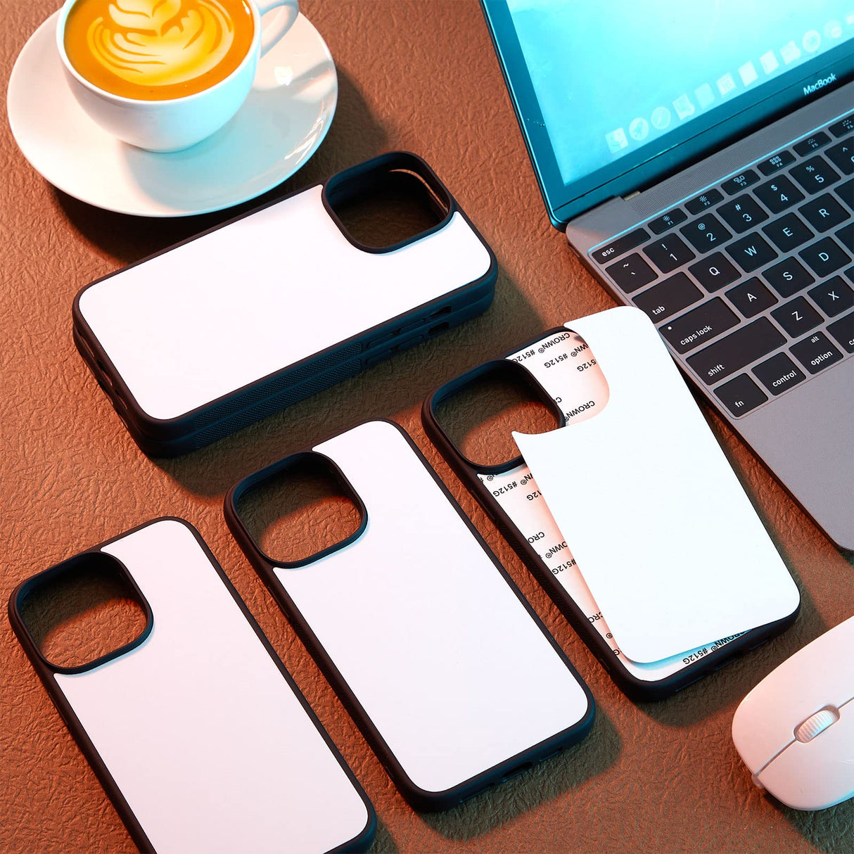 Amylove 6 Pcs Sublimation Phone Case Clear Printable Blank Phone Cases Protective DIY Phone Case Cell Phone Basic Cases Soft Anti Slip 2D Phone Case Covers for DIY (Compatible with iPhone 14 Pro Max) Amylove