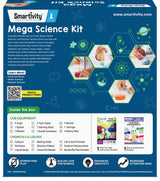 Smartivity Mega Science Kit 108 Mind-Blowing Chemistry Science Experiment Kit for Boys & Girls Age 6,8,10,12,14 Years Old Kids Safe & Non Toxic Chemistry Kit Stem Educational Toys Smartivity