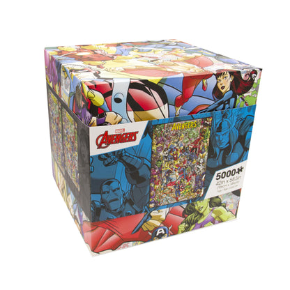 AQUARIUS Avengers 60th Anniversary 5000pc Puzzle (5000 Piece Jigsaw Puzzle) - Glare Free - Precision Fit - Officially Licensed Marvel Merchandise & Collectibles - 58.8 x 42 Inches