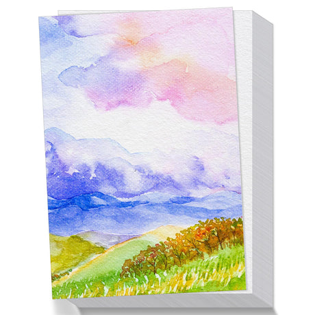 60 Sheets Watercolor Paper, 5 x 7 Inch Cold Press 300GSM/ 140LB Water Color Paper Bulk for Kids Child Adults, Small Off-White Watercolor Drawing Paint Paper for Art Drawing Supplies Sadaunbe