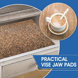 Cork Rubber Vise Jaw Lining 36 Inch Long 5.91 Inch Wide 1/8 Inch Thick Soft Vise Jaw Pads Rubber Cork Sheet Covers for Woodworking Vise Lining Clamp Faces (with Pressure Sensitive Adhesive) Sumind