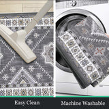 HEBE Boho Kitchen Rug Sets 3 Piece with Runner Non Slip Kitchen Rugs and Mats Washable Kitchen Mats for Floor Thick Kitchen Floor Mat Carpet Runner Rugs for Hallway Laundry Holiday Decor HEBE RUGS