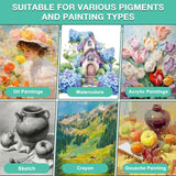 ESRICH 10x10 Stretched Canvas for Painting, 10 Pack Square Canvas for Painting Primed Acid-Free Framed Blank Canvas, Art Canvases for Beginners & Artists to Paint Oil, Acrylic, Pouring Painting. ESRICH