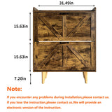 JOKOLO Shoe Cabinet Storage,Farmhouse Freestanding Organizer with 2 Flip Drawers and 4 Wooden feet,Narrow Shoe Rack Cabinet for Entryway,Rustic Brown JOKOLO