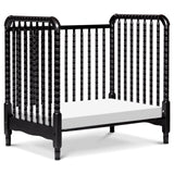 DaVinci Jenny Lind 3-in-1 Convertible Mini Crib in Ebony, Removable Wheels, Greenguard Gold Certified DaVinci