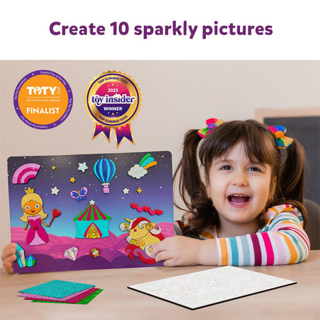 Skillmatics Poke in Art Unicorns Dream Decor & Foil Fun Unicorns and Princesses Bundle, Mess-Free Art for Kids, DIY Craft Kits, Creative Activity, Gifts for Ages 4, 5, 6, 7, 8, 9 Skillmatics