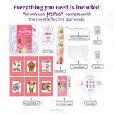 DIAMOND ART CLUB Spring Mini Dazzles, Fun DIY Diamond Painting Kit for Adults, Diamond Art Canvas for Beginners, 4"" x 6"" (Pack of 6), DAC-MD-012 DIAMOND ART CLUB