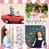 Motipuns 48 Sets Summer Dessert Arts Crafts Coloring Magnets Kits for Fridge Kids Color Your Own Ice Cream Donut Cupcake DIY Magnetic Sweet Treat Crafts for Home Classroom Party Activities Motipuns