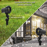 HERHOTER Christmas Laser Lights Outdoor,Red and Green Moving Outdoor Laser Light, Waterproof Garden House Decoration Laser Christmas Lights HERHOTER