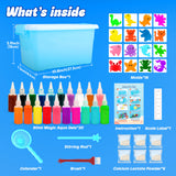 Mocoosy 20 Colors Magic Water Gel Kit for Kids, Aqua Fairy Water Elf Toy Kit with 20 Magic Gels & 16 Squishy Maker Molds, Squishy Making Kit Water Pets DIY STEM Toy Crafts Gifts for Boys Girls Mocoosy