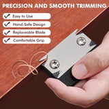 NECAMOCU Edge Banding Trimmer - 2025 Upgraded Mini Edge Band Trimmer & Cutter, Stainless Steel Blade Veneer Edge Trimmer for Woodworking, Durable Edgebanding Trimming Tool for Wood, Veneer, PVC, ABS Necamocu