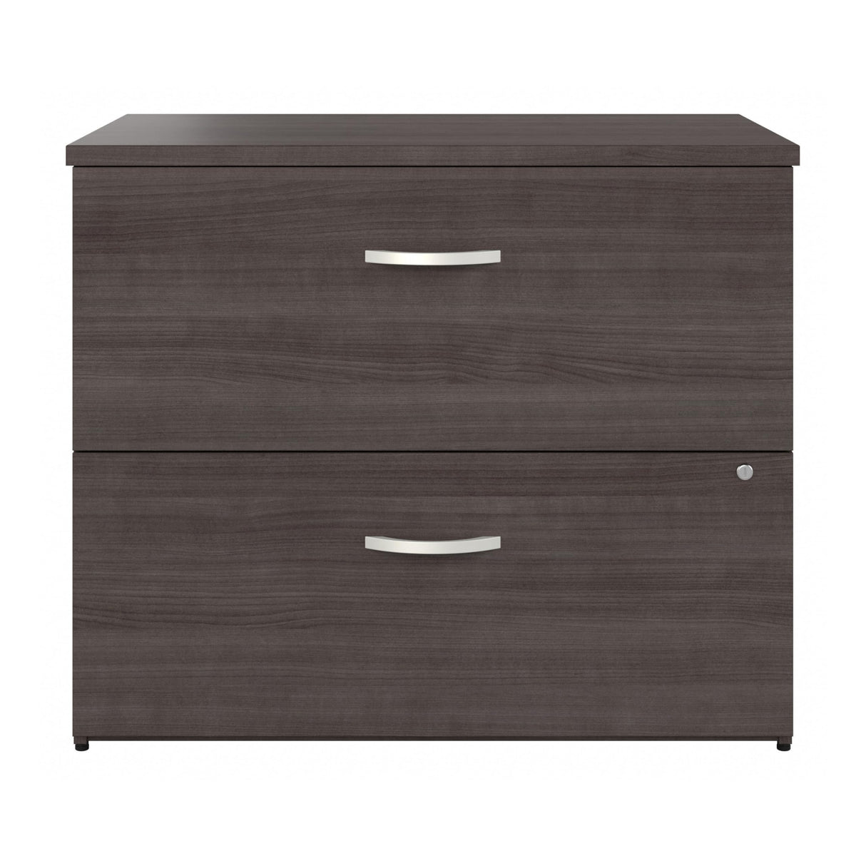 Bush Business Furniture Studio C 2 Drawer Lateral File Cabinet-Assembled, Locking Document Storage for Home or Professional Office, 16W, Storm Gray Bush Business Furniture