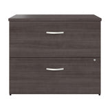 Bush Business Furniture Studio C 2 Drawer Lateral File Cabinet-Assembled, Locking Document Storage for Home or Professional Office, 16W, Storm Gray Bush Business Furniture