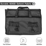 TWOCORN Collapsible Foldable Wagon,Beach Wagon Cart Heavy Duty with Wheels Foldable,Utility Folding Grocery Wagon for Camping Sports Outdoor Activities(Black) twocorn