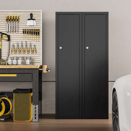 KAER Ammo Cabinet 59-Inch Tall Gun Cabinet Ammo Safe for Home Safes Use Quick Access with Ammunition Compartment and Removable Shelves Guns Accessories KAER