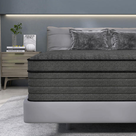 CHEVNI King Mattress,12 Inch King Size Mattress in a Box with Independent Pocket Spring,Memory Foam Hybrid Mattress,Pressure Reliving,Medium Firm,CertiPUR-US Certified (12", King) CHEVNI