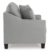 Signature Design by Ashley Adlai Casual Loveseat with 2 Toss Pillows, Light Gray Signature Design by Ashley