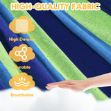 ANYOO Cotton Hammock Portable Camping Hammocks for Hanging Sturdy Garden Comfortable Fabric Hammock with Tree Straps Up to 660lbs with Travel Bag for Camping Outdoor/Indoor Patio Backyard ANYOO