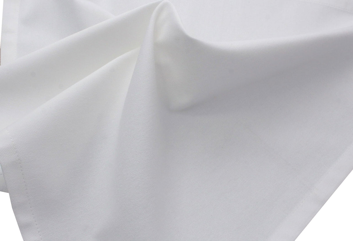 COTTON CRAFT White Dinner Napkins - Set of 24 Classic Twill Pure Cotton Soft Cloth Napkins - Durable Washable Reusable Napkin - Everyday Table Napkin - Restaurant Wedding Party Gift - 17 x 17 inches COTTON CRAFT