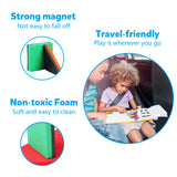 Vanmor Travel Tangram Puzzle - 3 Sets of Magnetic Tangram with 240 Solution - Montessori Shape Pattern Blocks Jigsaw Road Trip Games IQ Book Educational Toy Brain Teaser Gift for Kids Adults Challenge Vanmor