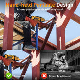 Faiuot Portable Handheld Welding Machine, 110V Portable Welder with IGBT Inverter 6 Variable Current Adjustment, Electric ARC Welder Gun Welding Tools Set Fits for 3/32"-1/8" Wire Rods Faiuot