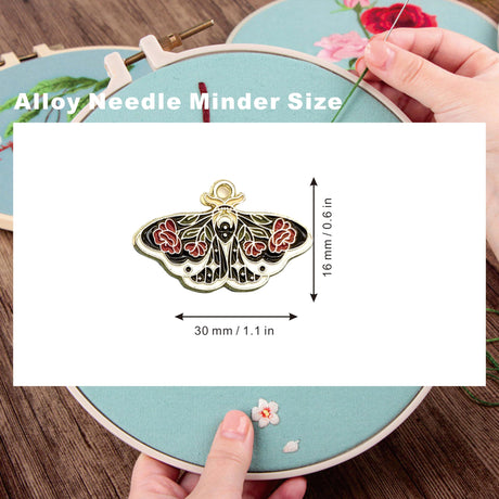 MAGNEECH 3 Pcs Flower Butterfly Needle Minder for Cross Stitch,Needlework and Embroidery Accessories, Gift for Cross Stitch Lover MAGNEECH