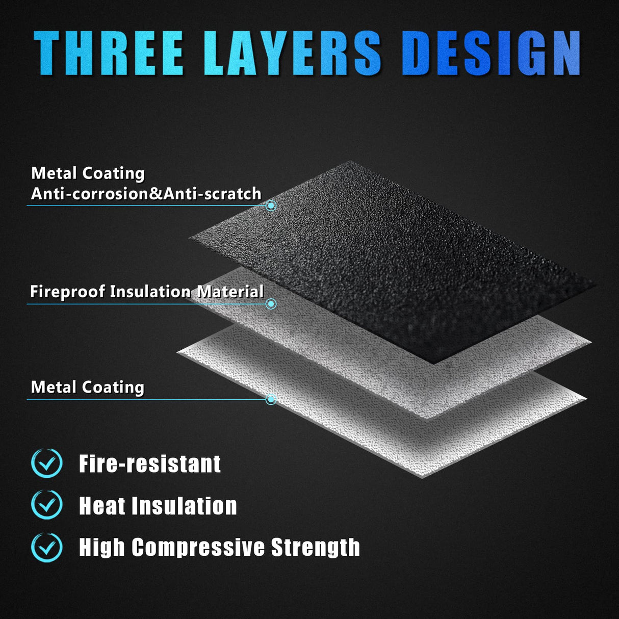 xydled Fire Resistant Safe Fire Safe Box with Key Lock for Home Office Security Storage for Valuables Documents,12.8 x 8.5 x 4.5 Inch,Black xydled