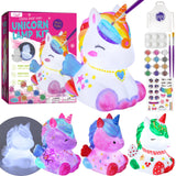 Paint Your Own Unicorn Lamp Kit, Art Supplies Arts & Crafts Kit, Painting kit for Kids 6-12, Arts and Crafts for Kids Ages 8-12, Toys Girls Boy Birthday Gift Ages 3 4 5 6 7 8 9 10 11 12+ LAOESE