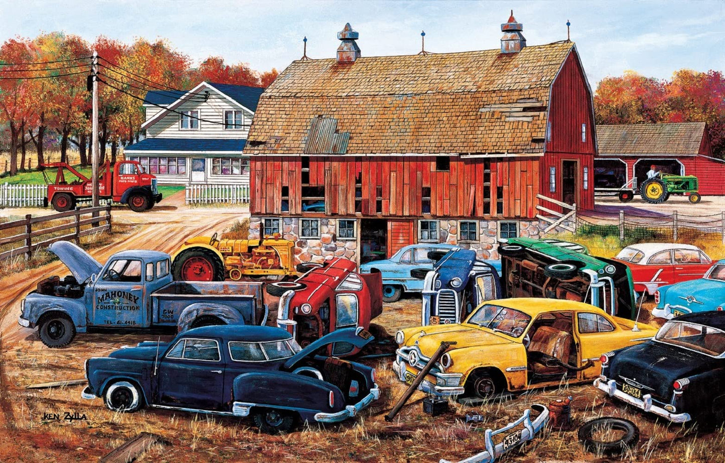 SUNSOUT INC - Barnyard Gems - 1000 pc Jigsaw Puzzle by Artist: Ken Zylla - Finished Size 19" x 30" - MPN# 39816