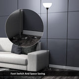 PESRAE Floor Lamp, Remote Control with Stpeless Color Temperatures and Brightness, Torchiere lamp for Bedroom, Living Room, Bulb Included (Matte Black) PESRAE