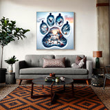 APTDYIGL 5D Winter Wolf Diamond Painting Kits for Adults Beginner,DIY Animal Diamond Art Kits for Adults,Round Full Drill Diamond Dots with Gem Art Kits,Home Wall Decor 13.7X13.7inch APTDYIGL