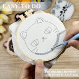 Morledoa Punch Needle Coasters Kit, Punch Needle Kits Adults Beginner, Cat Coasters Kit with Adhesive Felt, Yarns, Embroidery Hoop, Instruction Morledoa