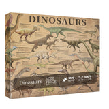 Dinosaur Puzzle 1000 Pieces for Adult, Vintage Dinosaur Jigsaw Puzzles Includes Major Dinosaur Groups, Animal Puzzle as Dinosaur Souvenir BBOLDIN