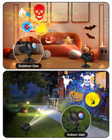 2025 Upgrade Halloween Christmas Projector Lights Outdoor, COOLWUFAN 2-in-1 Holiday Projector Lights Decorations, 30 Bright HD Effects (20 Slides) Projection Light for Xmas Party Garden Yard Decor COOLWUFAN