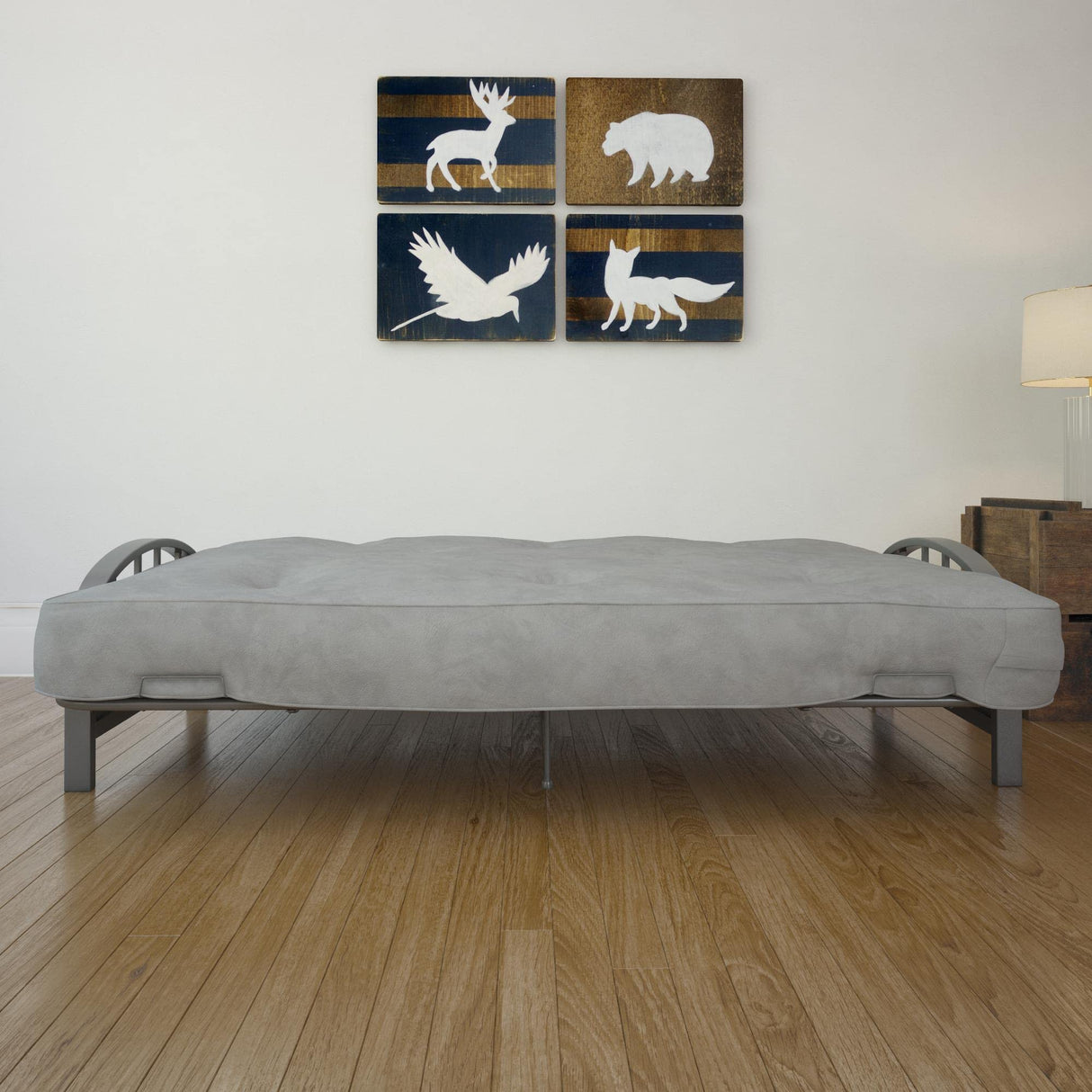 DHP Aiden Futon Frame, Gray DHP