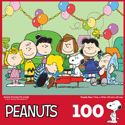 RoseArt - Peanuts - Birthday - 100 Piece Jigsaw Puzzle for Kids and Adults