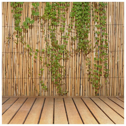 Backyard X-Scapes Jumbo Reed Bamboo Screen Privacy Fence Backyard Divider Decorative Garden Fencing Natural Finish 6 ft H x 16 ft L, (20-BR6)