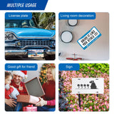 4Pcs Blank Windspeed Sublimation license plate Car Blank for Sublimation, Halloween Christmas car Decoration (White) Windspeed