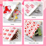 Shappy Sublimation Blank Small Drawstring Bags Candy Gift Bags 4x6'' Muslin Goodies Pouch Reusable Treat Sachet Sack for Valentine's Day Birthday Party Favors DIY Craft Supplies(26 Pieces) Shappy