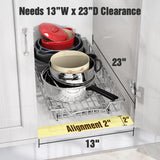 Simple Houseware Under Cabinet Pull Out Sliding Shelf Drawer Organizer, 21" D x 11" W Simple Houseware