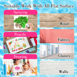 Ymapinc 20 Pcs 2.95 Inch Flower Stencils for Crafts, Rock Painting, Home Decor Ymapinc