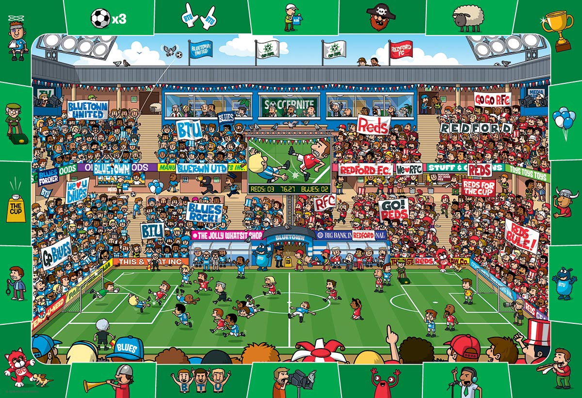 EuroGraphics Soccer Spot & Find 100 Piece Puzzle EuroGraphics
