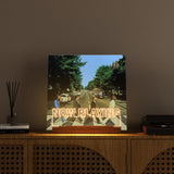 YuanDian Now Playing Vinyl Stand, Light up Now Spinning Record Stand, Wooden Acrylic Holder for Vinyl Album Display Storage, Vinyl Record LED Display Storage Collection Holder YuanDian