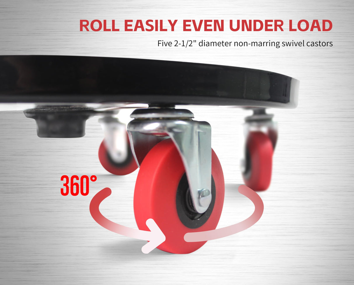 MaxWorks 80771 Pneumatic Roller Seat/Creeper with Adjustable Height - 300 lb Capacity MaxWorks