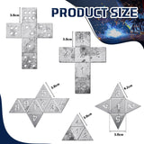 Therwen 5 Pieces Welding Practice Kit Steel 16 Gauge Dice Welding Coupons DIY Welding Equipment Mild Triangle Plate for Beginners TIG MIG Gas Arc Stick Welding Training Accessories Tools, 5 Styles Therwen