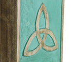 INTAJ Beautifully Handmade Pet Urns for Dogs Ashes - Wooden Box Urn for Ashes, Funeral Cremation Urns for Pets Ashes, Celtic Knot Pet Urns for Cats INTAJ